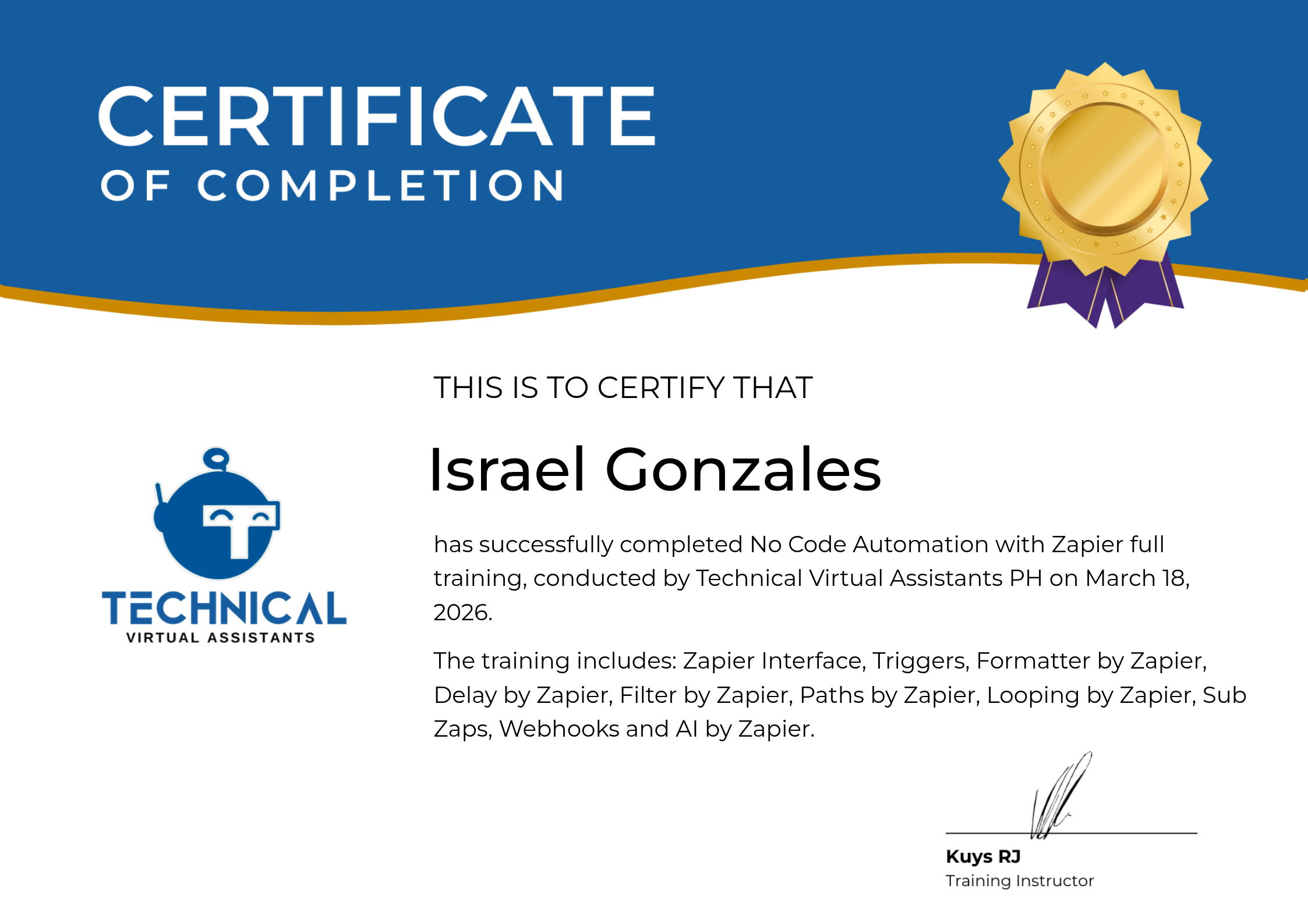 No Code Automation with Zapier